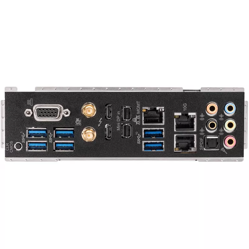 Pagrindinė plokštė ASRock WRX80 CREATOR R2.0 — AMD WRX80, lizdas sWRX8, E-ATX, 8× DIMM DDR4, iki 2 TB, Wi‑Fi 6E, 10Gb LAN, 7.1 garsas