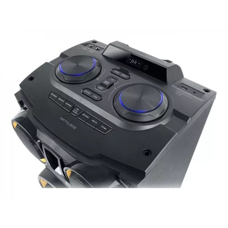 Muse M-1988 DJ nešiojamoji / vakarėlių kolonėlė, juoda, 800 W