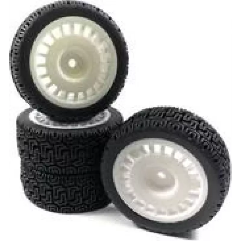 Absima 1 10 Rally Winded Complete Wheels Juoda 4 vnt. (2510063)