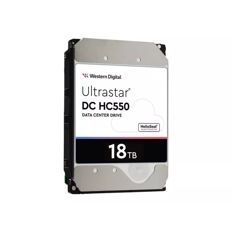 Western Digital Ultrastar DC HC550 18 TB 3,5 colio SAS 12 Gb/s įmonių kietasis diskas (HDD), 7200 aps./min., 512 MB (0F38353 / WUH721818AL5204)