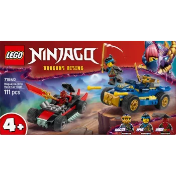 Statybiniai blokeliai Ninjago 71840 Lenktynių dvikova Rogue prieš Drix