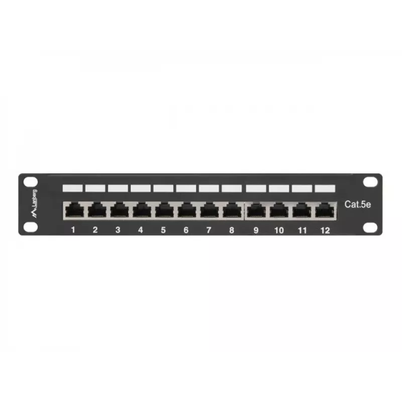 Patch panel 1U Lanberg PPF5-9012-B