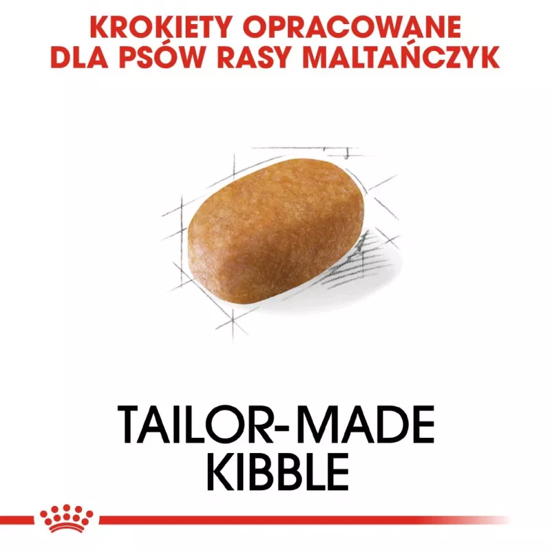 Sausas šunų maistas Royal Canin Maltese Adult 1.5 kg — vištiena, 24% baltymų, 18% riebalų