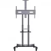 HAGOR HP Twin Stand HD - vežimėlis - plokščiaekraniams / AV įrangai - juoda - ekrano dydis: 140-213 cm (55-84) - tvirtinimo sąsaja: iki 800 x 500 mm (8210)