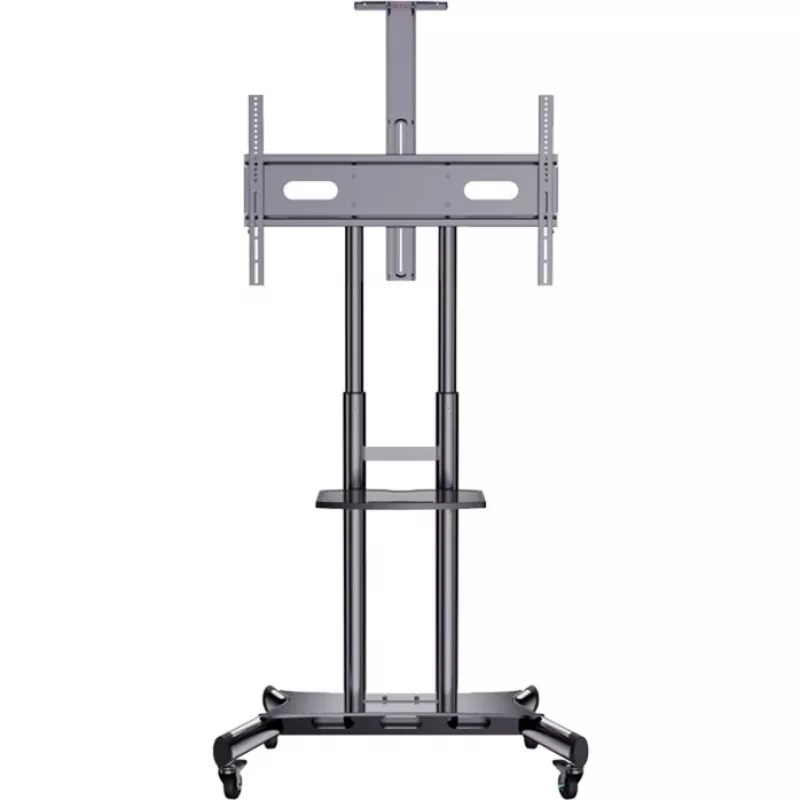 HAGOR HP Twin Stand HD - vežimėlis - plokščiaekraniams / AV įrangai - juoda - ekrano dydis: 140-213 cm (55-84) - tvirtinimo sąsaja: iki 800 x 500 mm (8210)