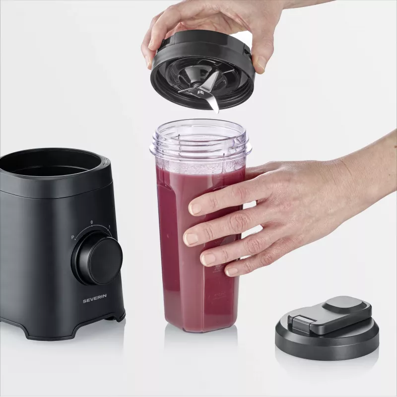 Stalinis trintuvas SEVERIN SM 3743 — 0,6 l dubuo, 320 W, juodas, nerūdijančio plieno peiliai