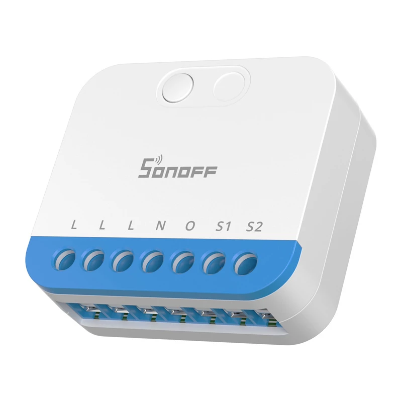 Sieninis Sonoff MINI-ZBDIM Zigbee išmanusis mini valdiklis / šviesos reguliatorius – kompaktiškas įmontuojamas modulis