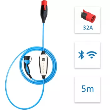 NRJkick Mobile Wallbox 32A 5m Standard (22 kW, 5 metrų laidas)