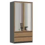 Topeshop SZAFA MALWA AN/AR L bedroom wardrobe/closet 5 shelves 2 durelės(s)