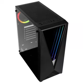 Kolink VOID RGB bokšto korpusas juodas LED ventiliatorius langas dulkių filtras PC E