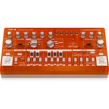 Analoginis sintezatorius Behringer TD-3-SB raudonas 9V DC