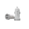 Automobilinis pakrovėjas Devia Smart Series Lightning 5V 3,1A dvigubas USB baltas