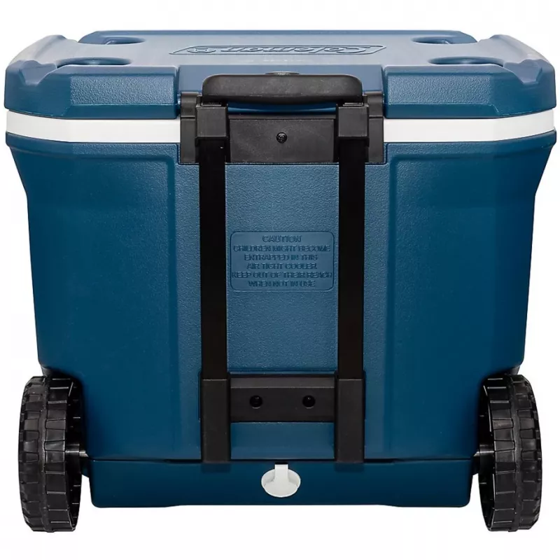 Coleman 50QT Xtreme Wheeled Cooler, mėlynas, plastikas, poliuretanas (PU), juoda, 47 l, 113 kg
