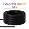 UTP komutacinis kabelis QOLTEC CAT6 100 m juodas