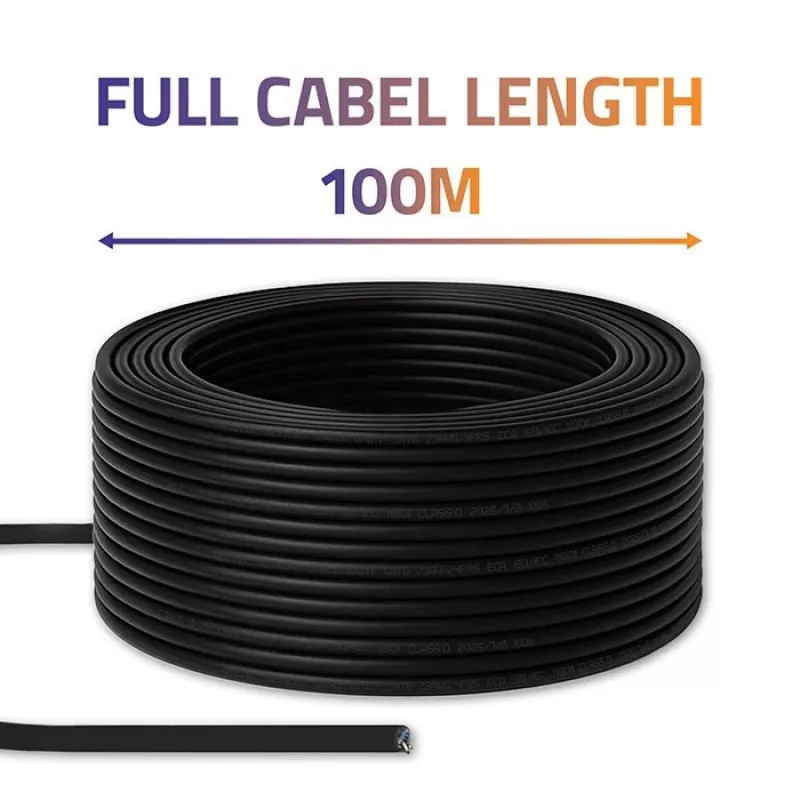 UTP komutacinis kabelis QOLTEC CAT6 100 m juodas