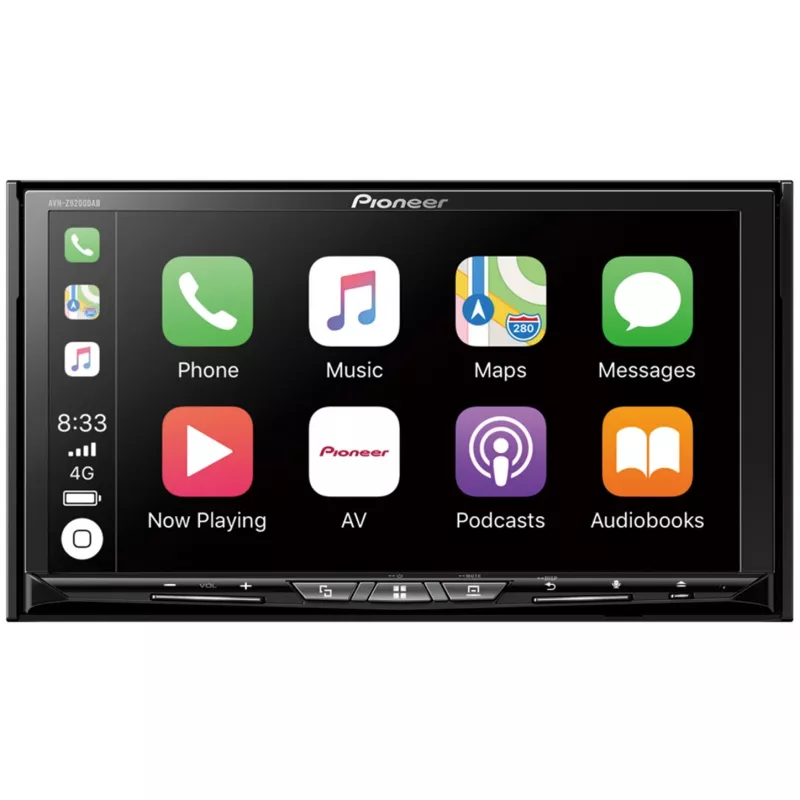 AVH-Z9200DAB, juoda, 2 DIN, 50 W, 4.0 kanalai, 50 W, CD, CD-R, CD-RW, DVD, DVD-
