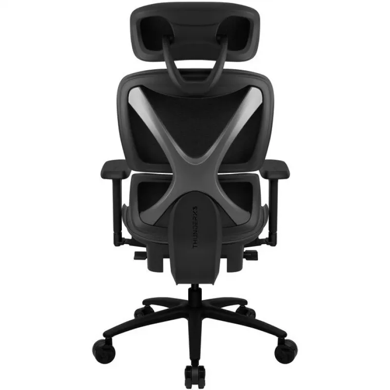 Biuro kėdė Thunder X3 XTC Ergonomic Loft Dark G — aukšta nugara, reguliuojamos porankiai