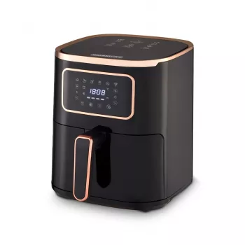 Karšto oro gruzdintuvė HEINRICH'S HFR 8216 — 5,0 l, 1450 W, juoda, LED, jutiklinis valdymas