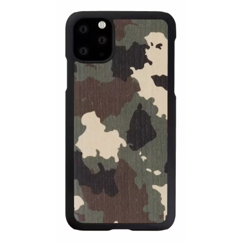 Išmaniojo telefono dėklas man and wood, skirtas „iPhone 11 Pro Max“ — kamufliažinė juoda