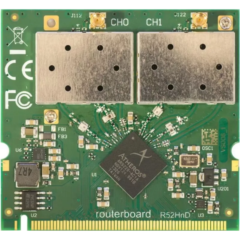 MikroTik R52HnD vidinė WLAN tinklo plokštė