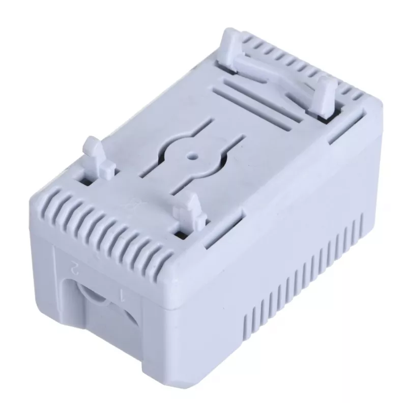 Termostatas Alantec KTS, sukamoji reguliavimo rankenėlė, IP20, plastikinis korpusas, pilkas, -45–70 °C, 60×33×43 mm
