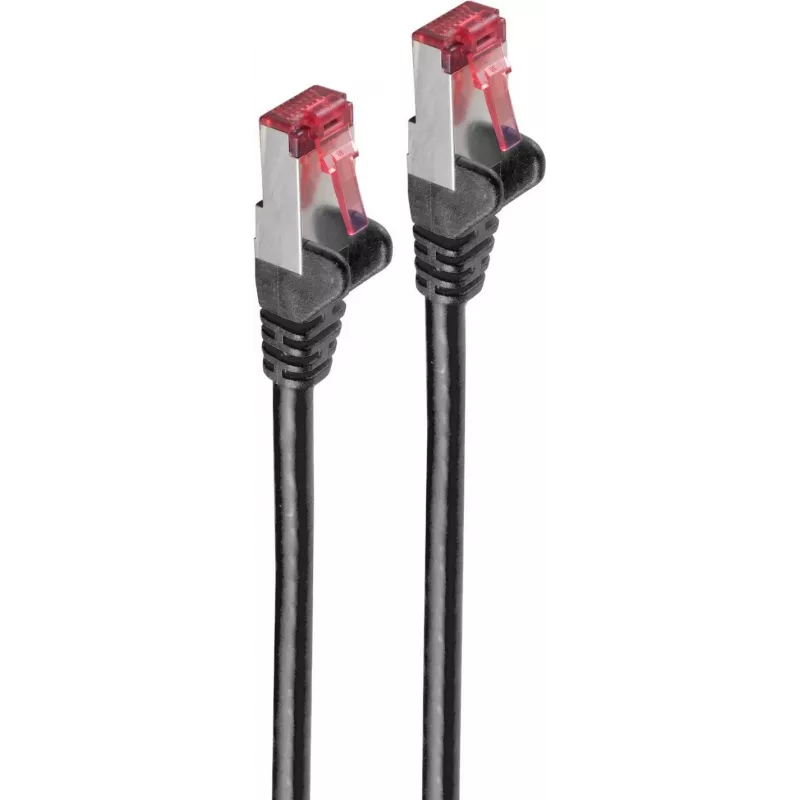 Tinklo kabelis ShiverPeaks BS75711-A0.15S juodas 0,15 m Cat6a S/FTP