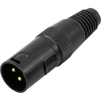 XLR 3 kontaktų jungtis Omnitronic 30208430 — kištukinė/lizdinė garso jungtis, 3 kontaktų