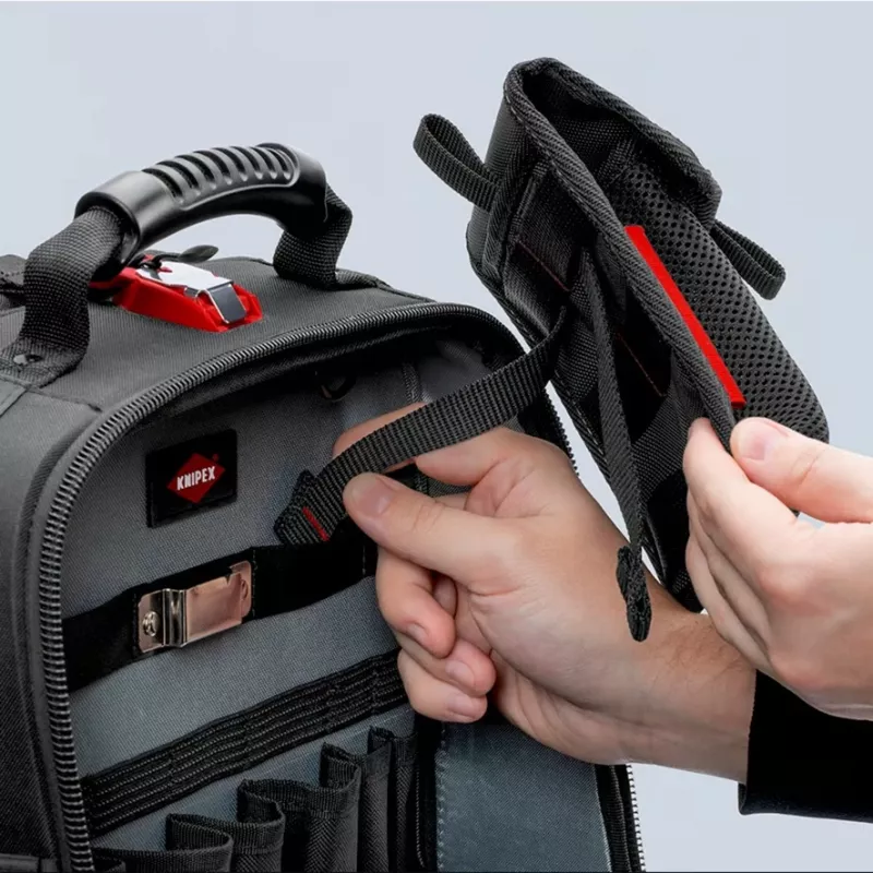 Knipex modulinis krepšys 00 19 50 LE juodas/raudonas, tuščias, modulinė įrankių laikymo sistema