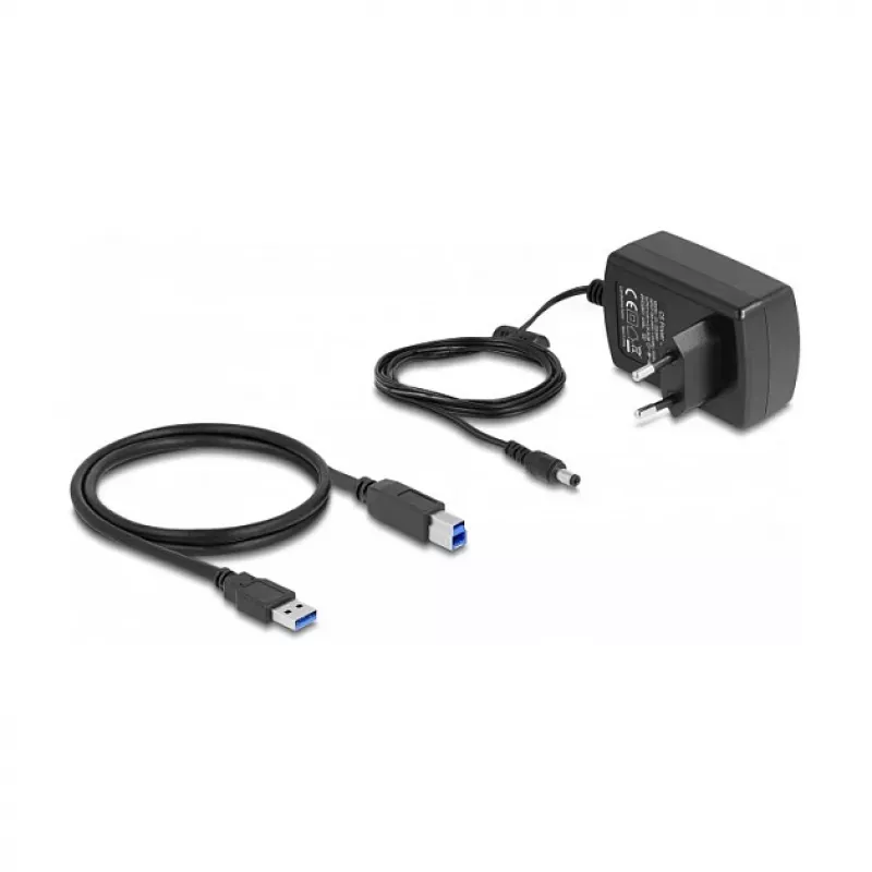 DeLOCK USB dviguba prijungimo stotelė 2 x SATA HDD/SSD su klonavimo funkcija ir kortelių skaitytuvu