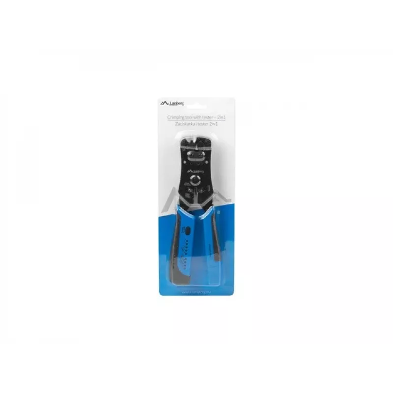 Lanberg NT-0203 kabelių užspaudimo įrankis Užspaudimo įrankis Juoda, Mėlyna