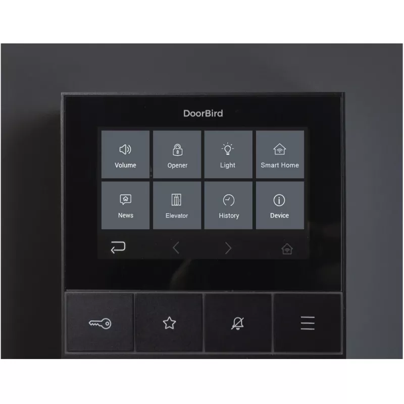 IP vaizdo domofonas DoorBird A1101 Juoda Edition — IP vaizdo prieigos valdymo durų stotelė (modelis A1101)