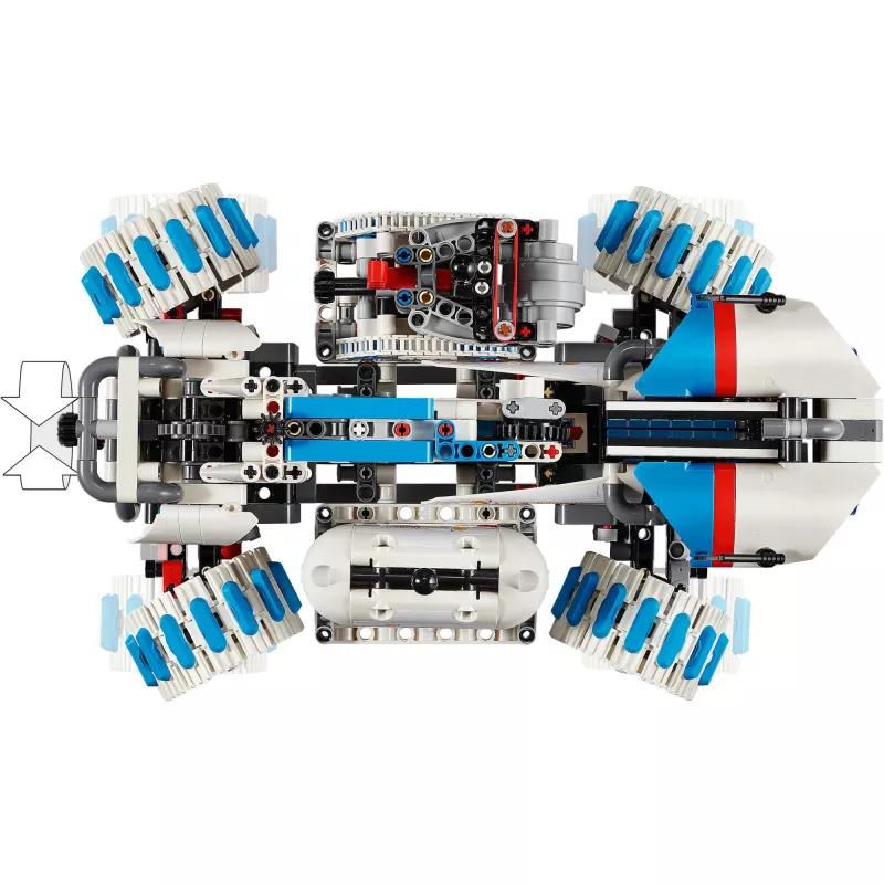 LEGO Technic 42211 Lunar Outpost Mėnulio roveris – konstruktorius, 1082 vnt., modulinis surinkimas, 130×310×190 mm