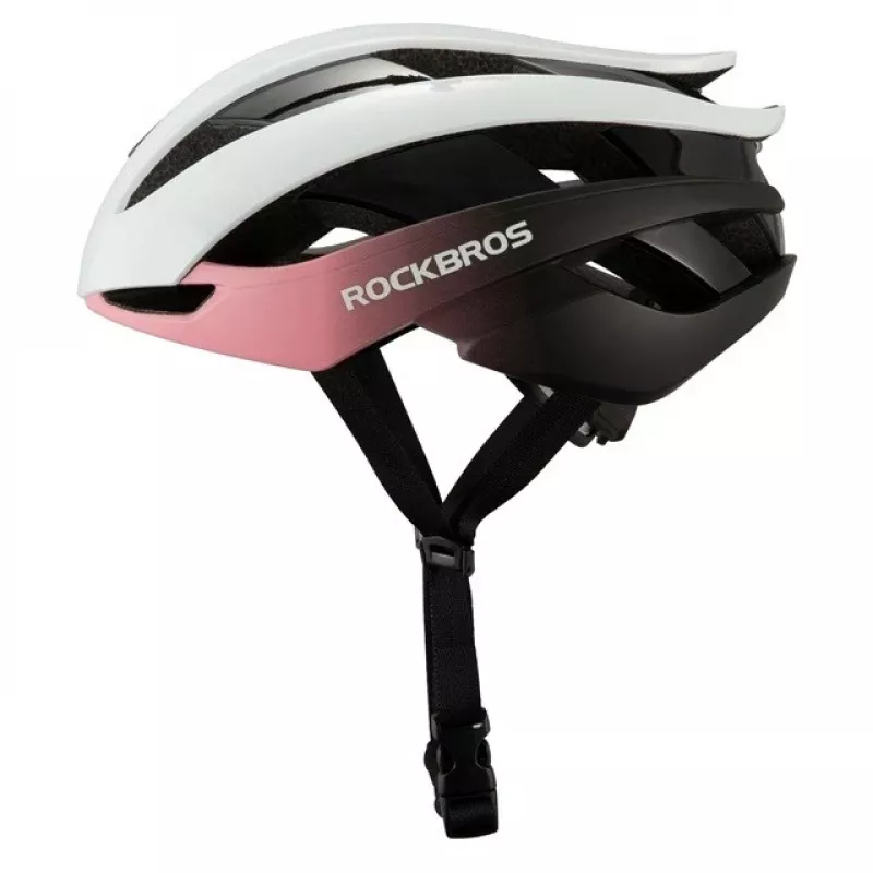 ROCKBROS Reguliuojamas dviračio šalmas M 55-58 cm mėlynai rožinis