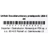 USB-C šakotuvas Unitek D1078A — USB-C dokinimo stotis, 2x USB-C įvestis, 1x USB-C išvestis, 100 W PD, 4K palaikymas, 3840×2160 maks., pilka