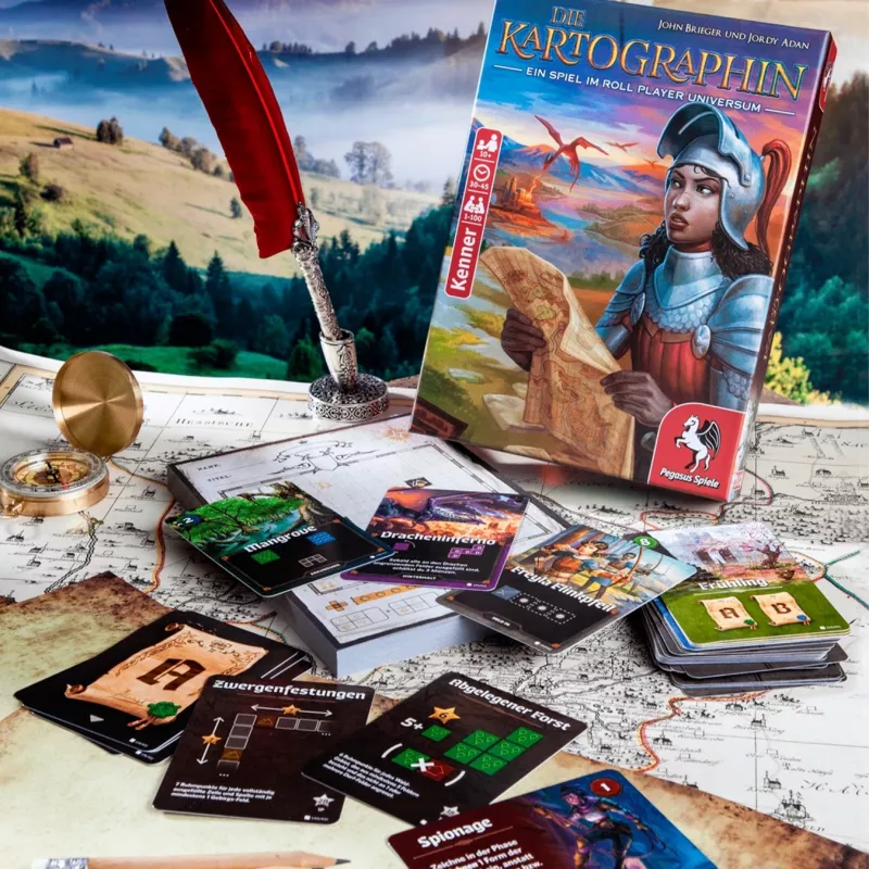 Pegasus Spiele Die Kartographin stalo žaidimas