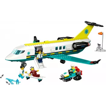 LEGO City avarinis lėktuvas 60465 – mažas gelbėjimo orlaivio konstravimo rinkinys, 403 dalys, 4 minifigūrėlės, amžius 6+