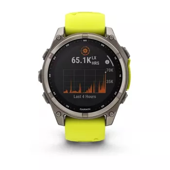 Garmin fenix 8 3.3 cm (1.3) 47 mm skaitmeninis 260 x 260 pikselių jutiklinis ekranas Titano Wi-Fi GPS (palydovinis)