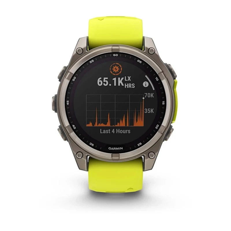 Garmin fenix 8 3.3 cm (1.3) 47 mm skaitmeninis 260 x 260 pikselių jutiklinis ekranas Titano Wi-Fi GPS (palydovinis)