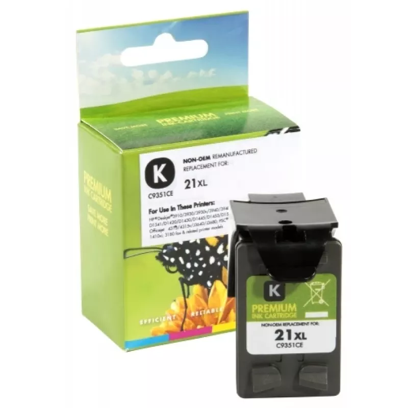 Static Control Suderinama Hewlett-Packard 21XL (C9351CE) Juoda, 475 psl.