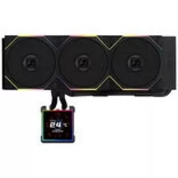 AiO skysčio aušintuvas lian li HydroShift II LCD-S 360mm su RGB ir LCD ekranu