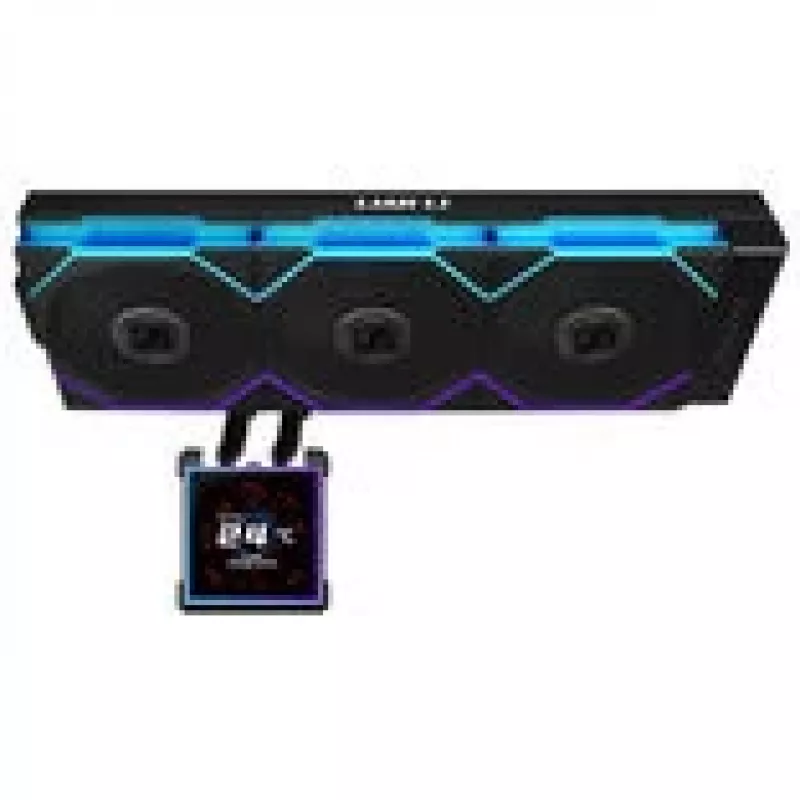 AiO skysčio aušintuvas lian li HydroShift II LCD-S 360mm su RGB ir LCD ekranu