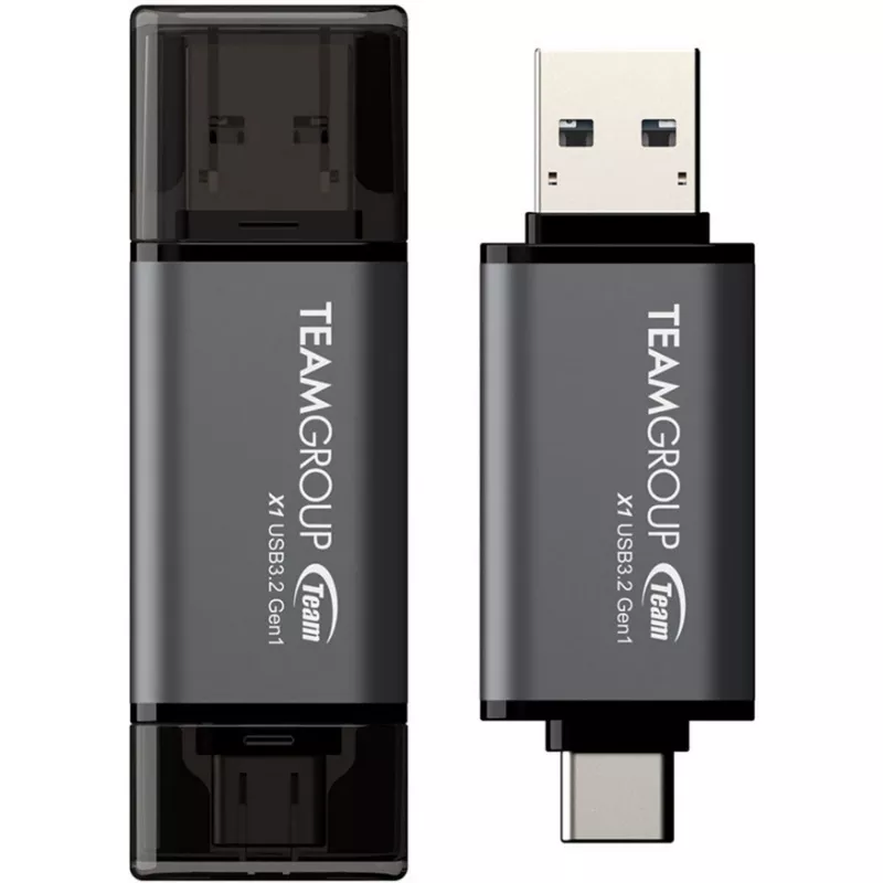 Team Group Stick Team X1 64GB USB 3.0 dvigubas diskas – USB atmintinė – 64 GB (TX1364GC01)