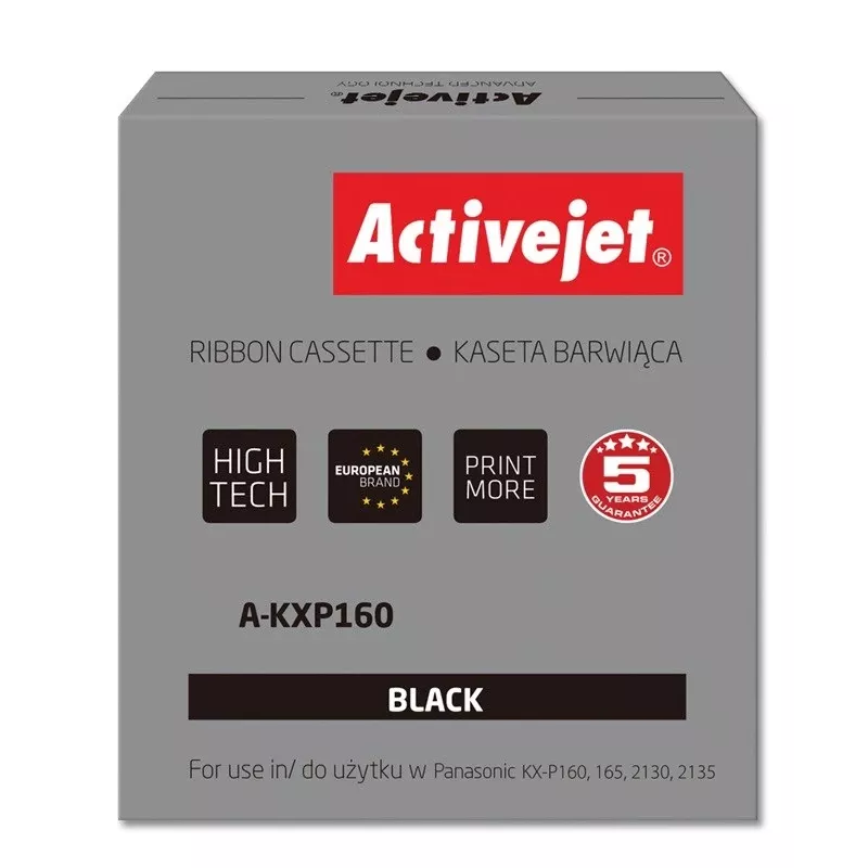 Activejet A-KXP160 dažjuostė (Panasonic KXP160 pakaitalas; Supreme; 3.000.000 ženklų; juoda)