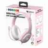 Subsonic Spectra LED žaidimų ausinės Sweety Pink