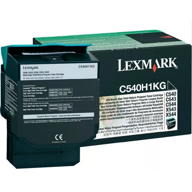 Lexmark HY juodas dažų kasetė LCCP C540 2500 psl.