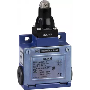 Schneider Electric XCKM102H29 elektrinis jungiklis, galinis jungiklis, 2P, mėlynas (XCKM102H29)