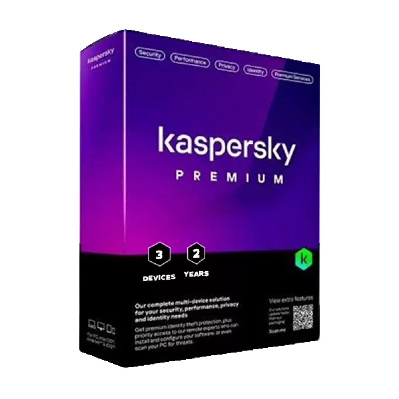 Kaspersky Premium + klientų aptarnavimas | 3 įrenginiai | 2 metai | ES