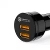 CC-T8 itin greitas automobilinis pakrovėjas 2xUSB 3.0 6A 36W + micro USB kabelis 1m