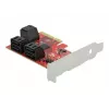 SATA PCI Express x4 kortelė DeLOCK 6 prievadai žemo profilio formos faktorius