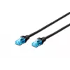 Tinklo kabelis Digitus CAT 5e U/UTP RJ-45 0,5 m juodas
